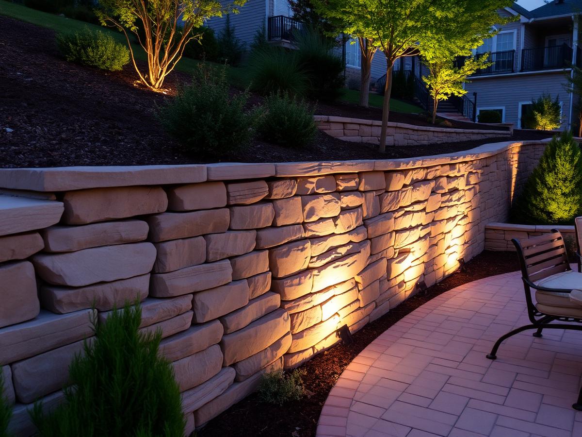 Stone Retaining Wall
